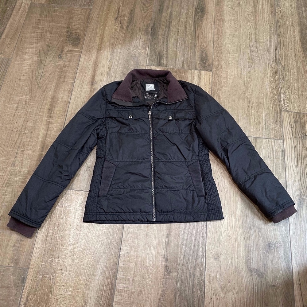 Scapegoat by PrAna Womens Jacket Medium Black Zip Up Primaloft Outdoors Active